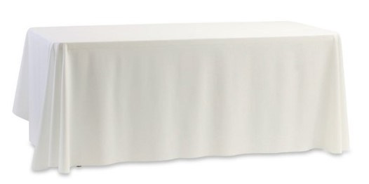 Noleggio Tovaglia in lino bianco rettangolare 520x230 a Milano